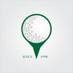 Golf club, logo tournament, set of icon template - EPS 10 vector 