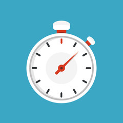 Stopwatch icon. Vector illustration.