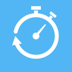 Stopwatch icon. Vector illustration.