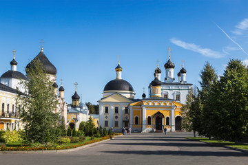 Fototapeta na wymiar Voznesenskaya Davidova Pustyn is a monastery located in Chekhov district of Moscow region. Russia