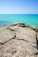 rock on the beach