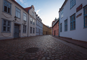 Strasse in der Altstadt von Güstrow