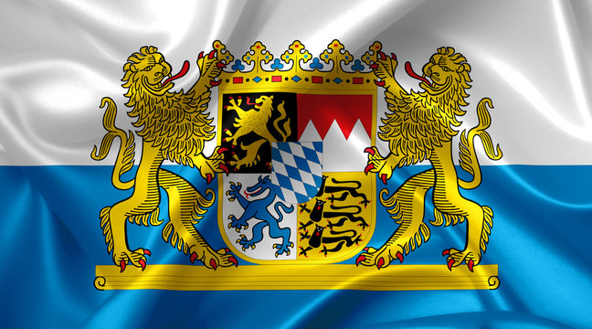 coat of arms of bavaria - bavaria flag