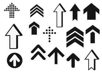 Set of black vector arrows. Arrow icon. Arrow vector icon. Arrow. Arrows vector collection