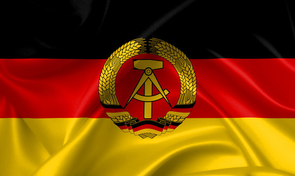 flag of the german democratic republic - DDR