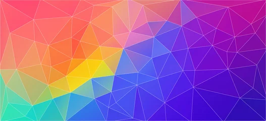 Foto auf Acrylglas Flat background with triangles shapes for you web design © igor_shmel