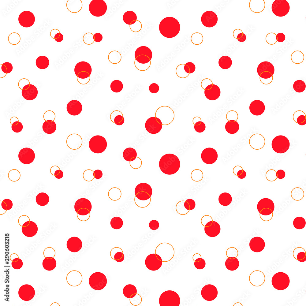 Aufkleber seamless background with circles. bubble seamless pattern vector polka dot