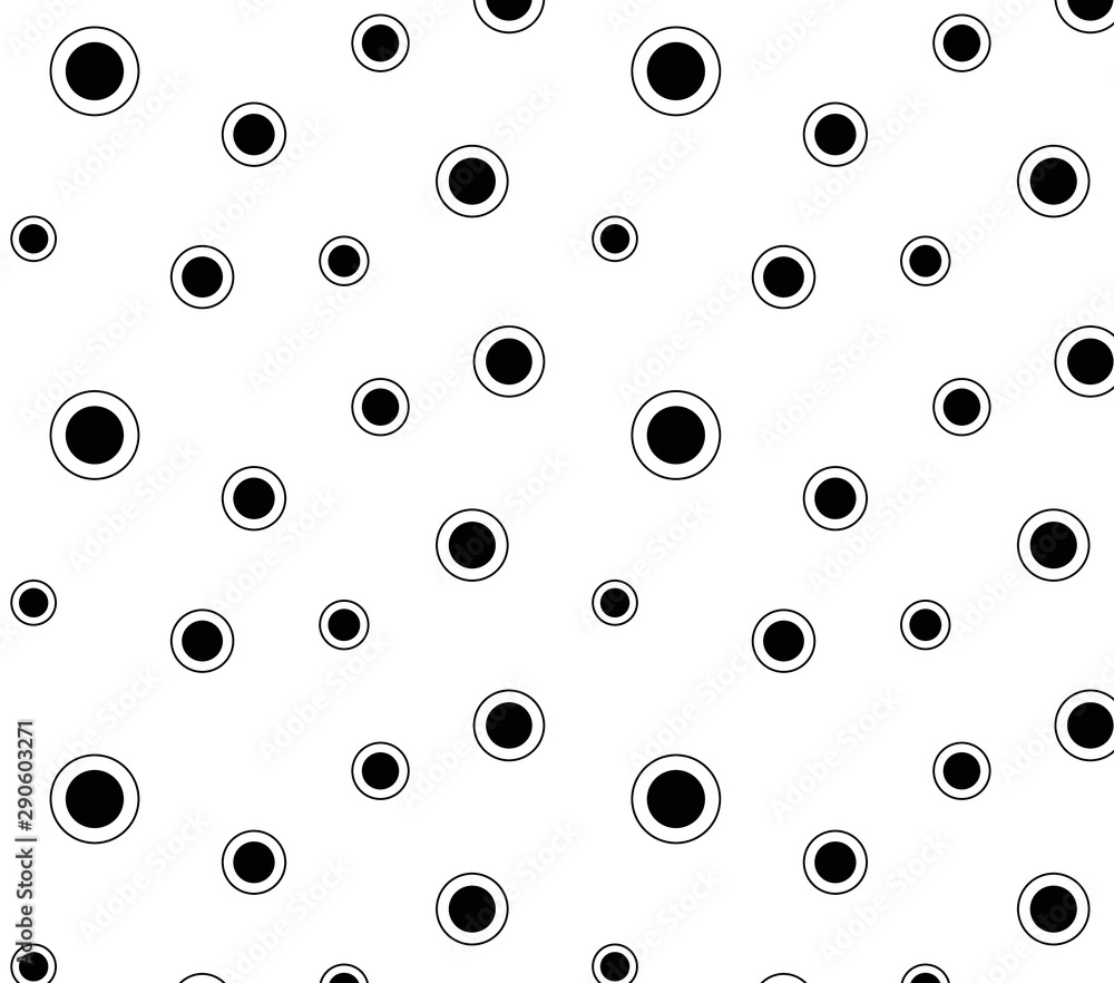 Poster seamless background with circles. bubble seamless pattern vector polka dot