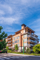 Fototapeta premium Modern Apartment Buildings in Vancouver, British Columbia, Canada.