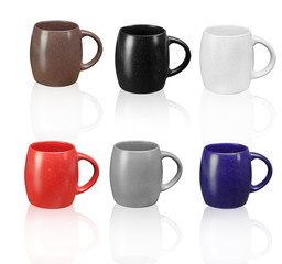 multiple colors mugs