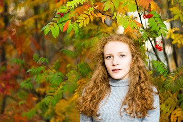 portrait happy young woman isolated