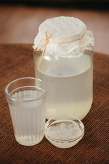 fermentation. Kombucha, water kefir