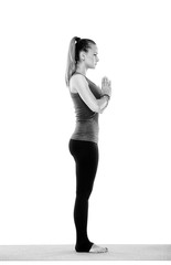 Fototapeta premium Woman yoga teacher