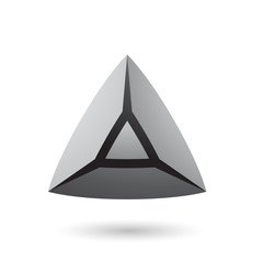 Grey and Bold 3d Pyramid Illustration