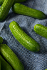 Raw Green Organic Mini Cocktail Cucumbers