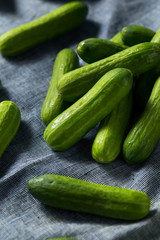 Raw Green Organic Mini Cocktail Cucumbers