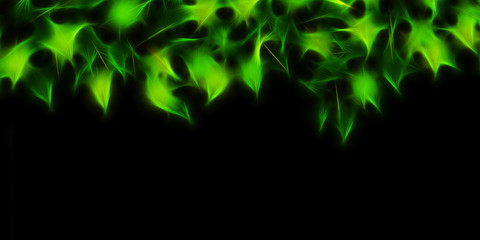 Abstract background with leaf fractals