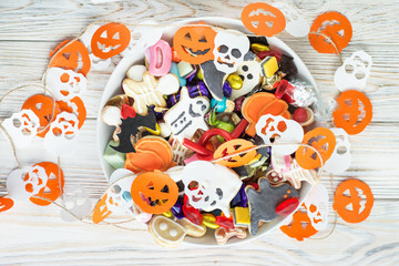 Trick or Treat - Halloween Jack o Lantern candy bowl	