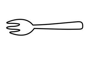 フォーク(線画)