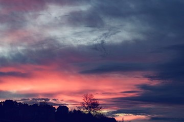 sky with clouds