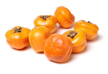 persimmon on white background 