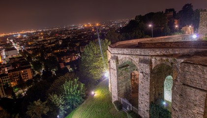 Bergamo by night
