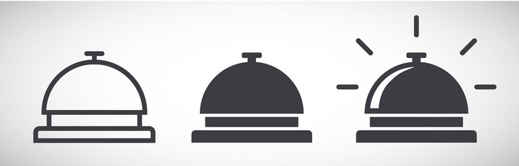 Obraz premium Service bell icons vector illustration