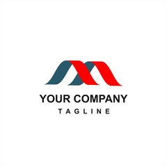 m, mn, nn initials company vector logo