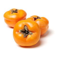persimmon on white background 