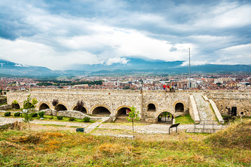 Fortress above city of Prizren in Kosovo, Europe
