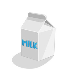 Milk Icon on a White Background Illustration