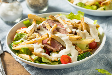 Homemade Pittsburgh Salad with Steak
