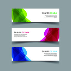 Vector Abstract design banner web template