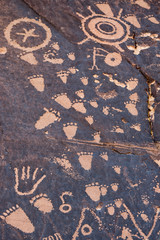 Newspaper Rock along scenic route 211 Utah