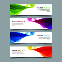 Fototapeta premium Vector Abstract design banner web template