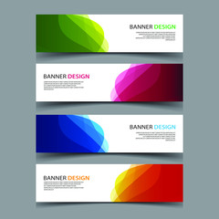 Obraz premium Vector Abstract design banner web template