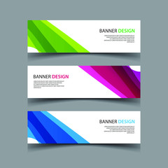 Naklejka premium Vector Abstract design banner web template