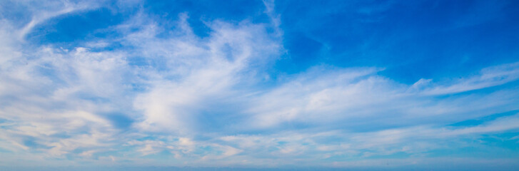 blue sky with white clouds