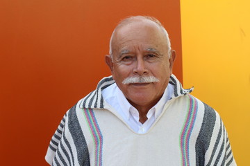 Authentic Latin American elder man