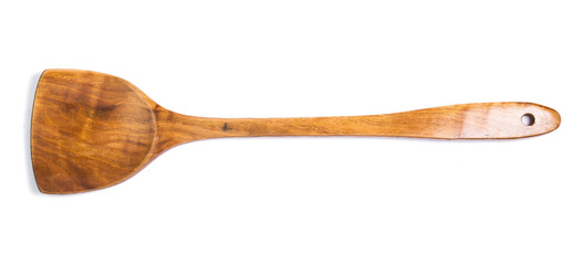 spatula turner wood isolated on white background