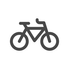 Bike icon isolated on white background