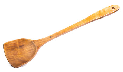 spatula turner wood isolated on white background