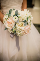 bride with bouquet