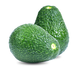 Avocado fruit isolated on white background