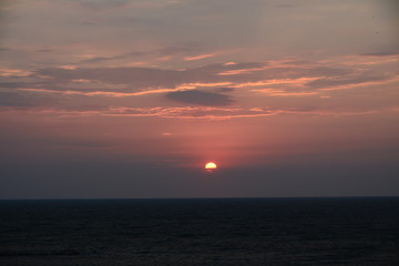 sunrise from the ocean