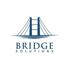 Bridge icon vector illustration Logo template design. creative abstract bridge logo. abstract bridge logo design template.