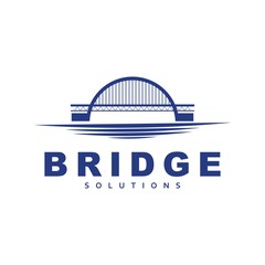 Bridge icon vector illustration Logo template design. creative abstract bridge logo. abstract bridge logo design template.