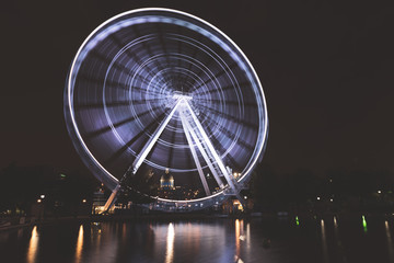 ferris wheel at night