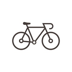 Obraz premium bicycle icon vector design template. Bicycle outline icon. Isolated on white background