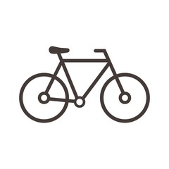 Fototapeta premium bicycle icon vector design template. Bicycle outline icon. Isolated on white background